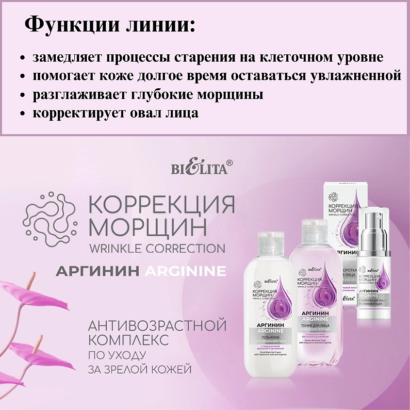 БЕЛИТА Гель-крем для умывания лица Аргинин с гиалуроновой кислотой и аргинином – фото 10