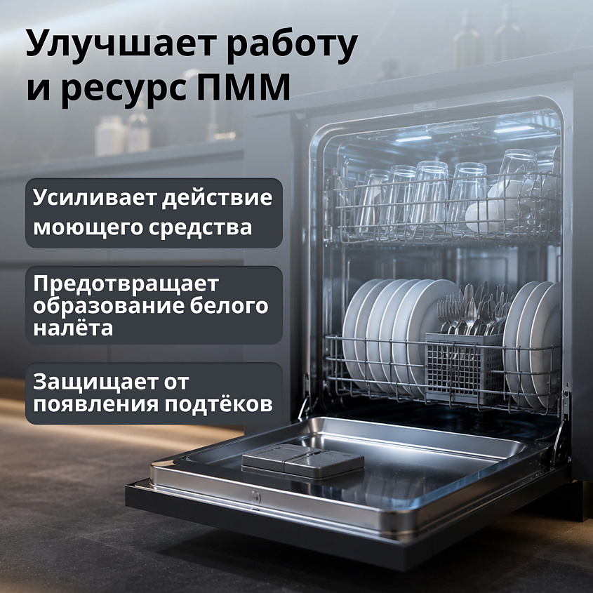 JUNDO Премиум Соль для ПММ, ионизированная серебром, защита от накипи и известкового налета – фото 6