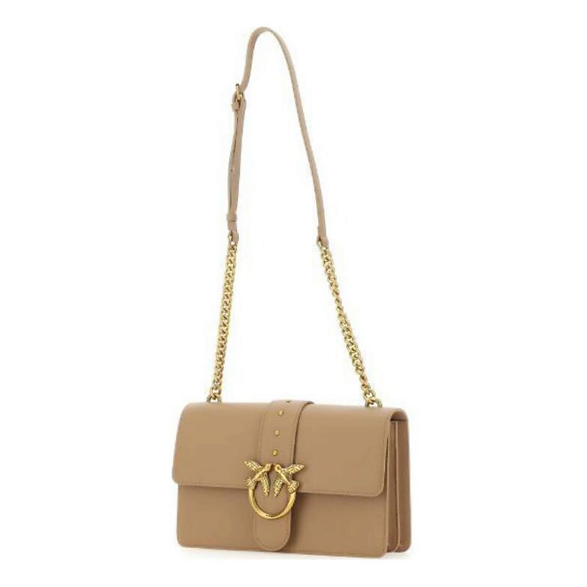 PINKO Сумка Calfskin Crossbody Bag, Shoulder Bag Women's Brown – фото 3