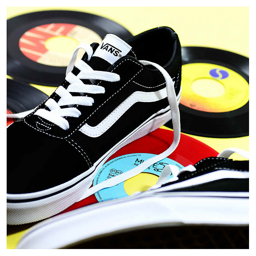 VANS Кроссовки подростковые для повседневной носки YT Ward, цвет: Черный, размер: 31.0 – фото 4