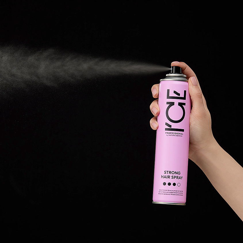 ICE by NATURA SIBERICA Лак для волос сильной фиксации Strong Hair Spray – фото 4