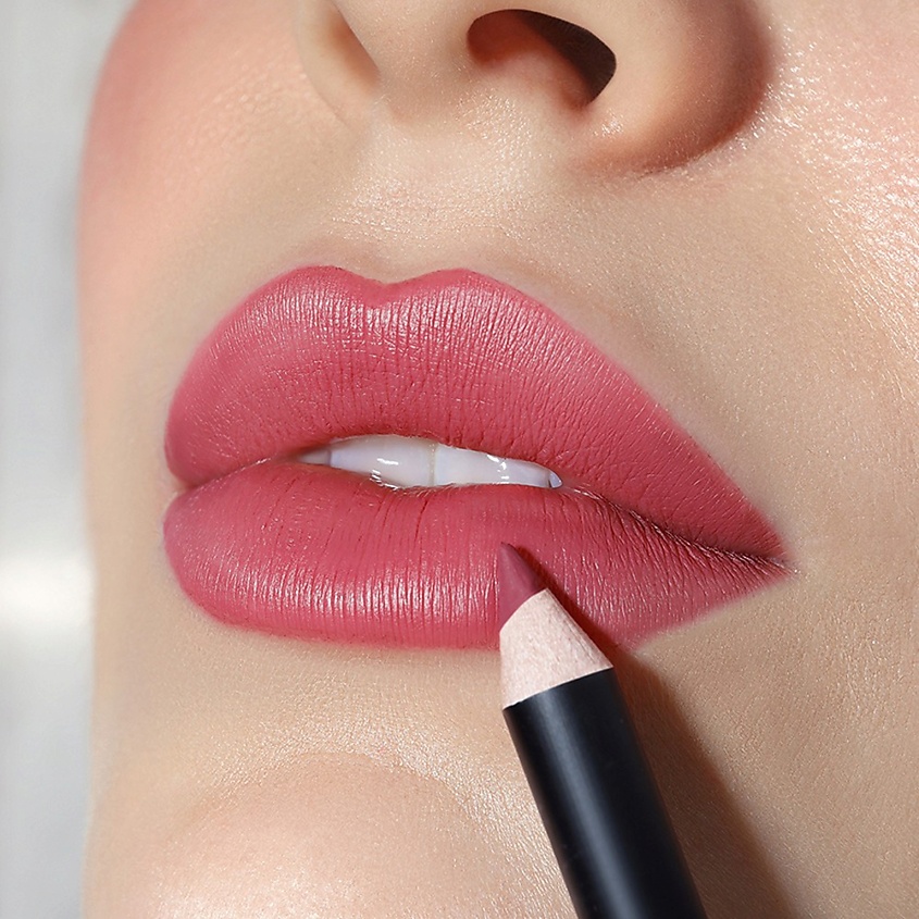 LUXVISAGE Карандаш для губ SOFT MATTE, тон 607 Wild Berry – фото 4