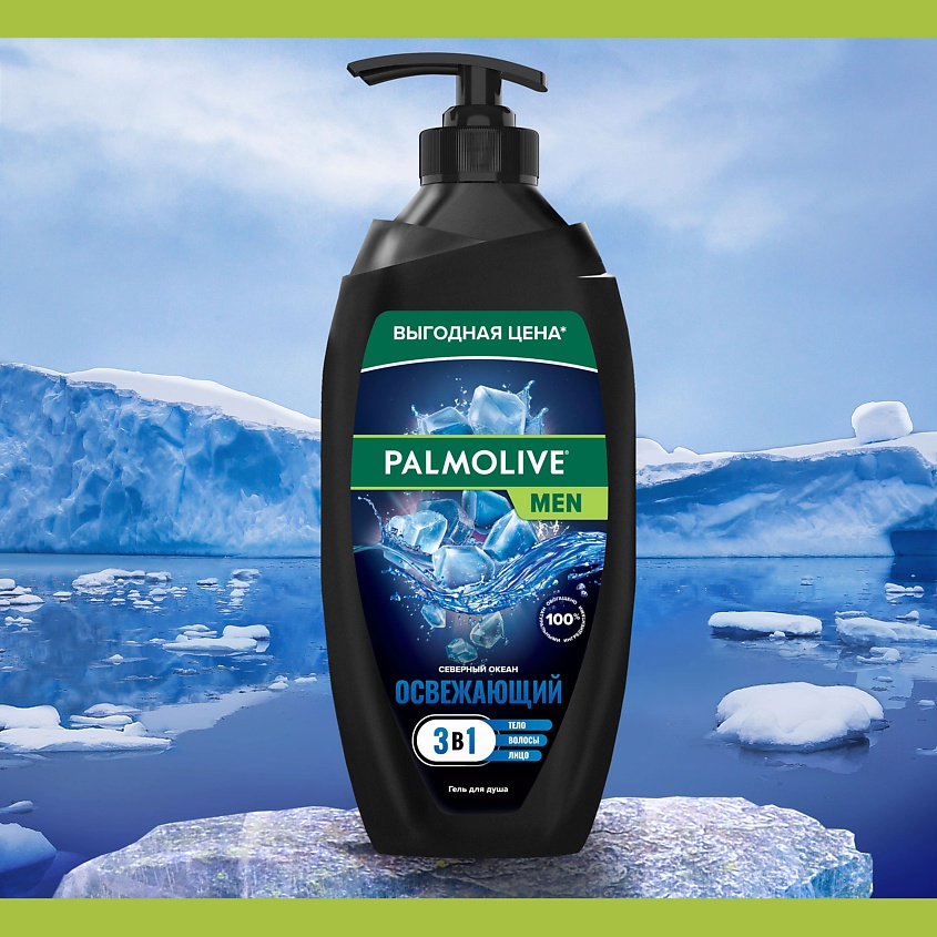 PALMOLIVE Гель для душа FOR MEN 3в1 Северный Океан – фото 3