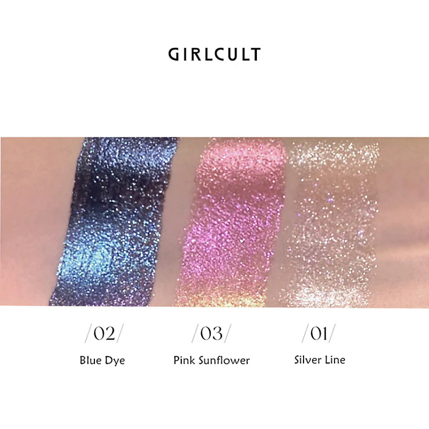 GIRLCULT Жидкие тени Phantom Polarized Diamond Glitter – фото 4