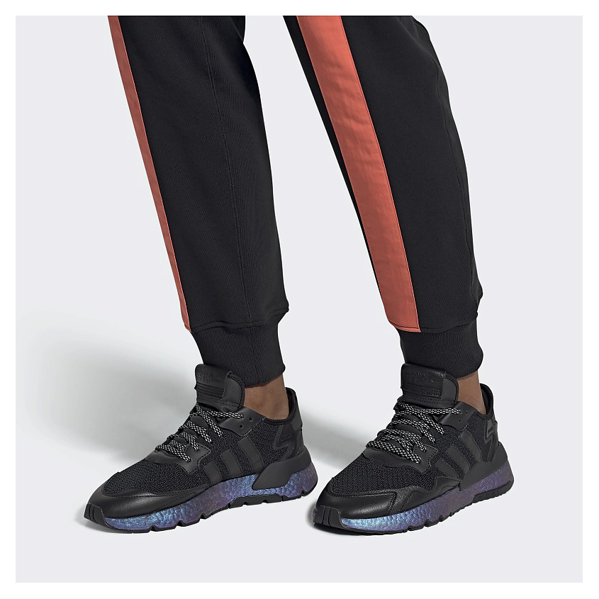 ADIDAS ORIGINAL Кроссовки Nite Jogger Black Metallic Boost – фото 6