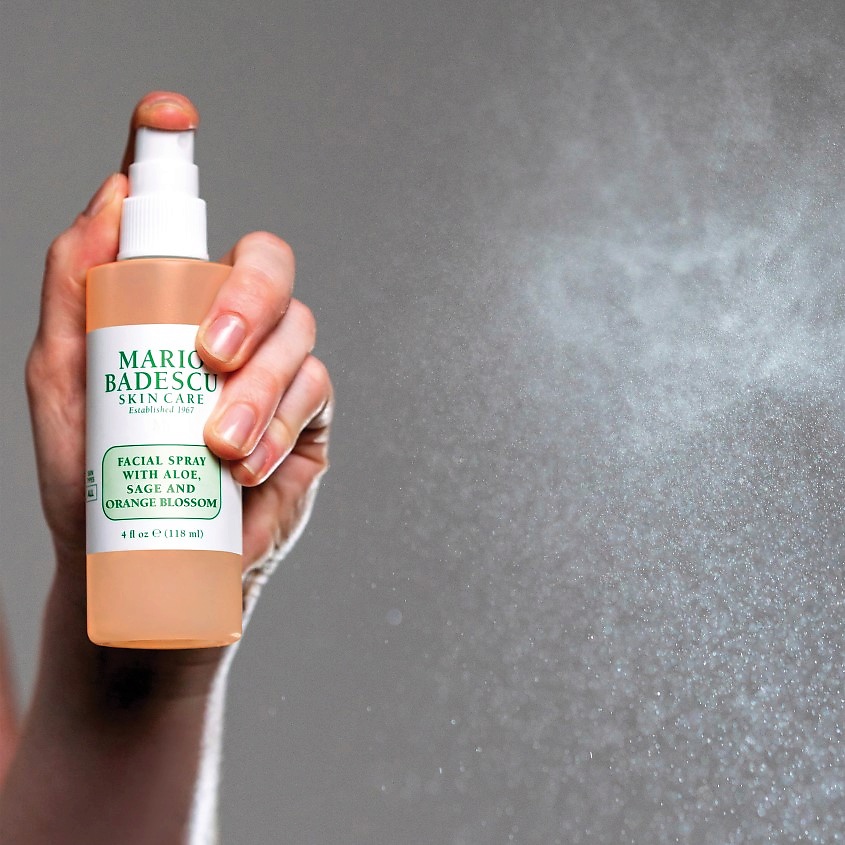 MARIO BADESCU Спрей для лица с экстрактом алоэ шалфеем и экстрактом апельсина Facial Spray With Aloe Sage And Orange Blossom – фото 2