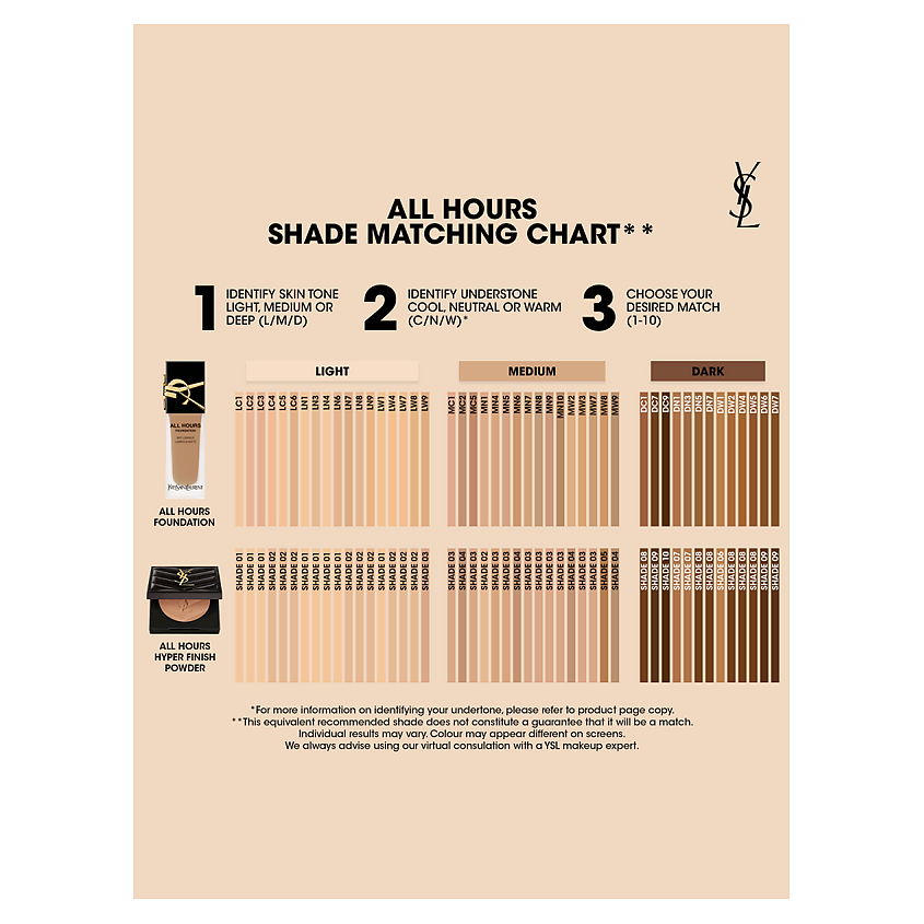 YVES SAINT LAURENT Тональное средство ALL HOURS FOUNDATION – фото 3