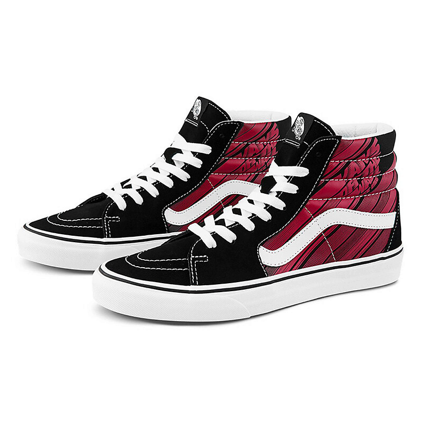 VANS Кроссовки SK8 Hi Retro Casual Skate Shoes Black Red – фото 3
