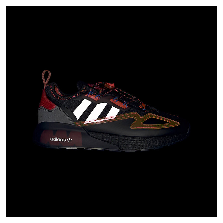 ADIDAS ORIGINAL Кроссовки Zx 2K Boost Core Black Solar Red – фото 7