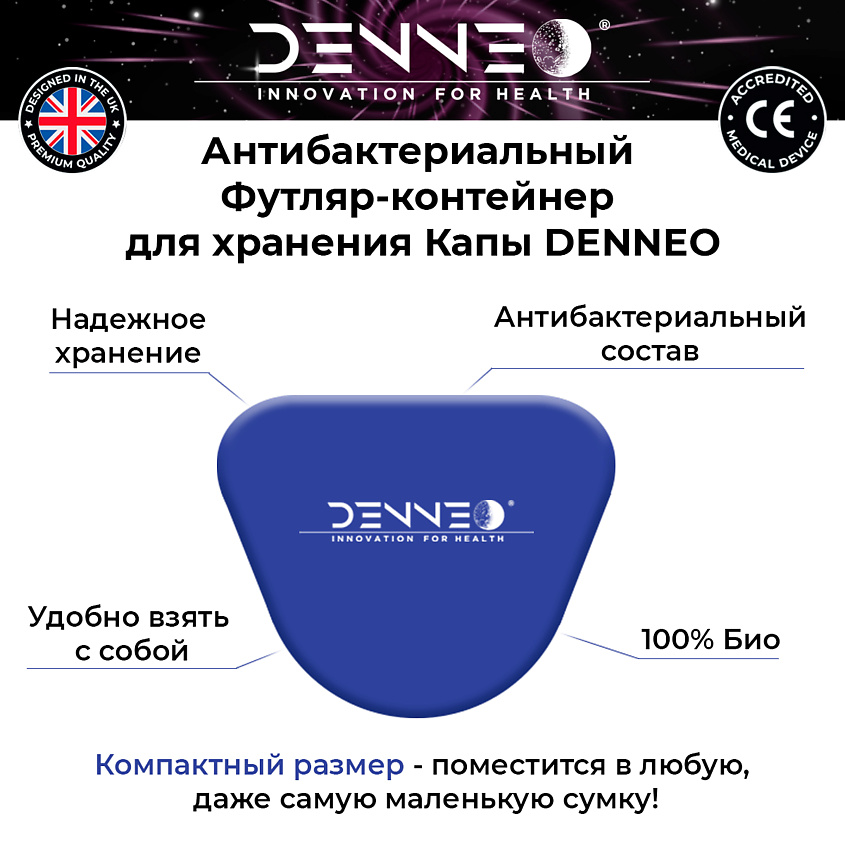 DENNEO Капа от бруксизма стоматологическая для детей +футляр – фото 14
