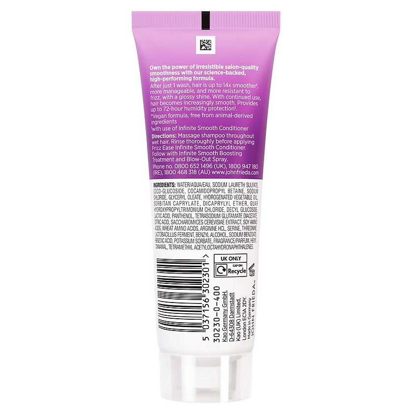 JOHN FRIEDA Шампунь для волос Frizz Ease Infinite Smooth, 75 мл – фото 2