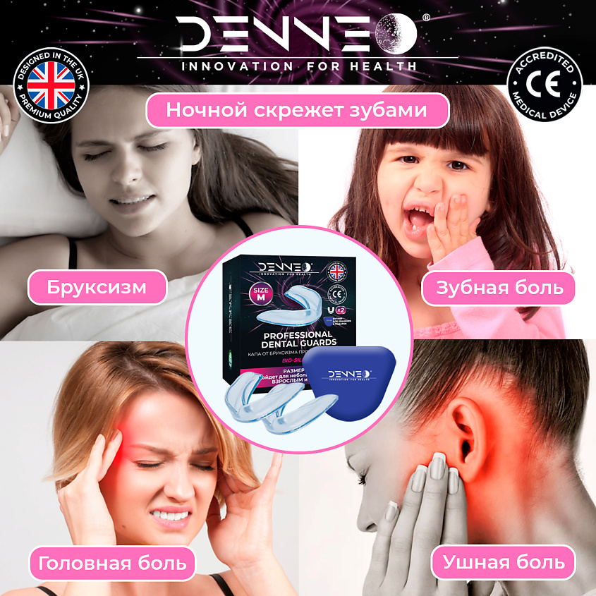 DENNEO Капа от бруксизма стоматологическая для детей +футляр – фото 3
