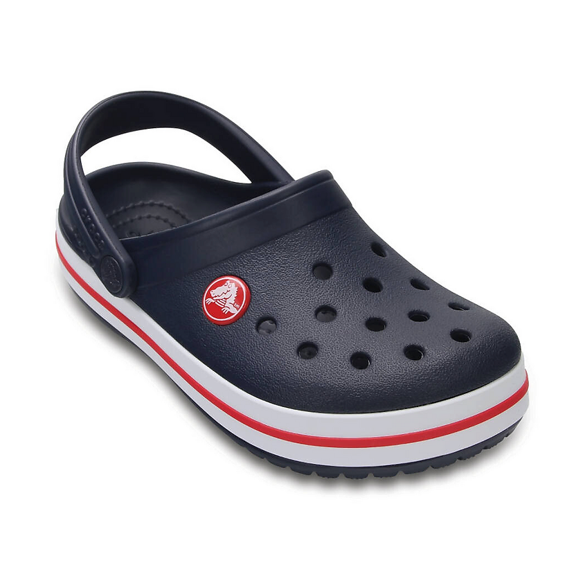 CROCS Сабо детские универсальные Crocs Crocband Kids Clog T Navy/Red – фото 4