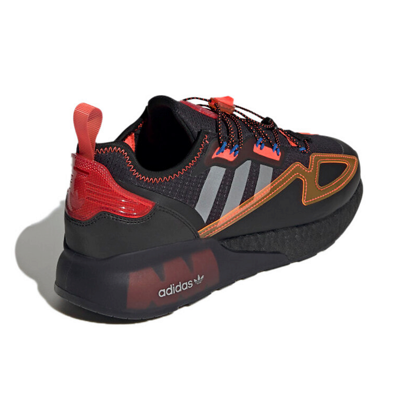 ADIDAS ORIGINAL Кроссовки Zx 2K Boost Core Black Solar Red – фото 4