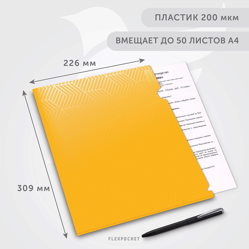 FLEXPOCKET Папка-уголок для документов, набор – фото 3