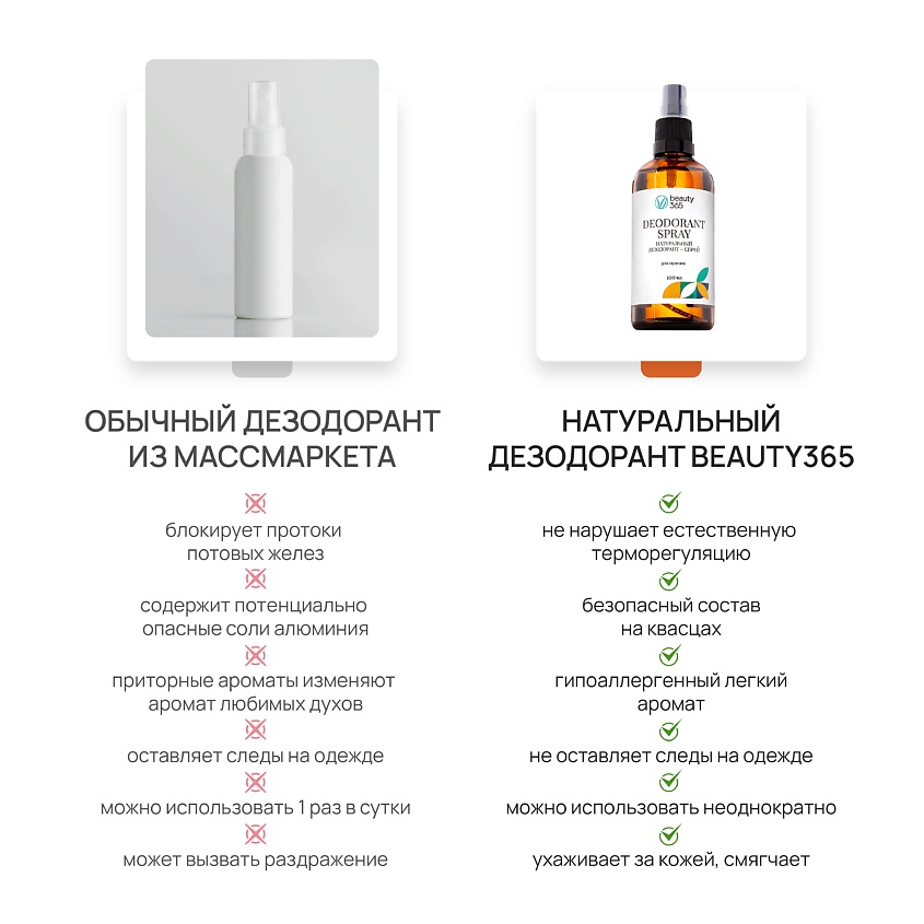 BEAUTY365 Дезодорант минеральный натуральный для мужчин – фото 4