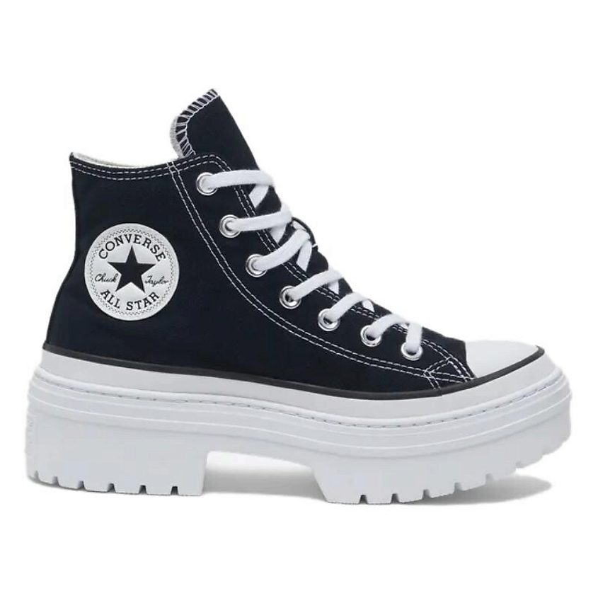 CONVERSE Кроссовки Women's Chuck Taylor All Star Lugged Heel Platform High 'Black White' Women's – фото 3