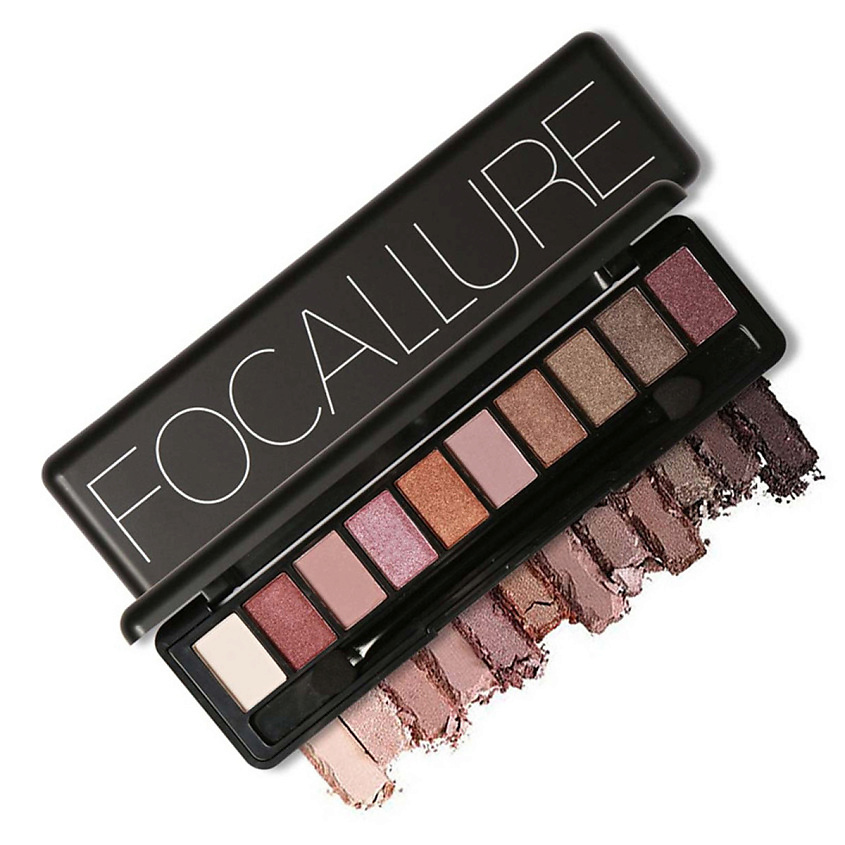 FOCALLURE Палетка теней для век 10 цветов Eyeshadow – фото 3