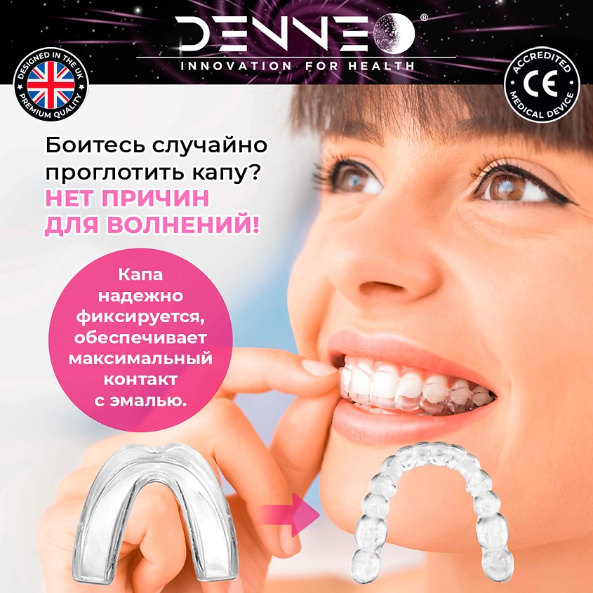 DENNEO Капа от бруксизма стоматологическая для детей +футляр – фото 13