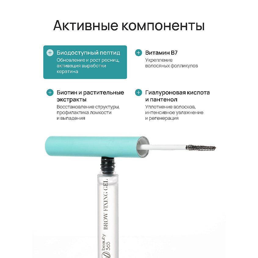 BEAUTY365 Гель для фиксации и активного роста бровей Brow Fixing Gel – фото 8