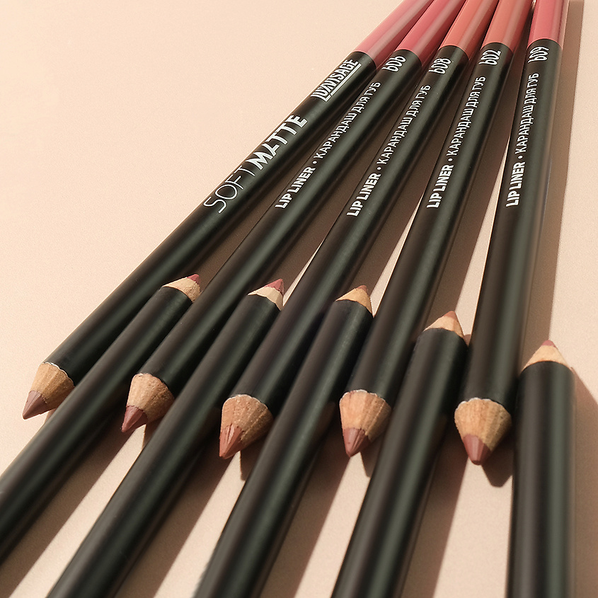 LUXVISAGE Карандаш для губ SOFT MATTE, тон 610 Toffy – фото 6