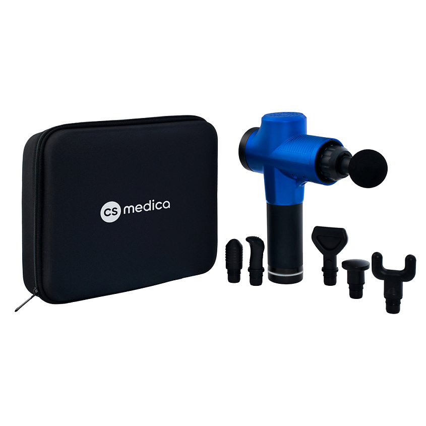 CS MEDICA Массажер перкуссионный для тела VibraPulsar CS-v15 REVOLT Massage Gun blue – фото 2