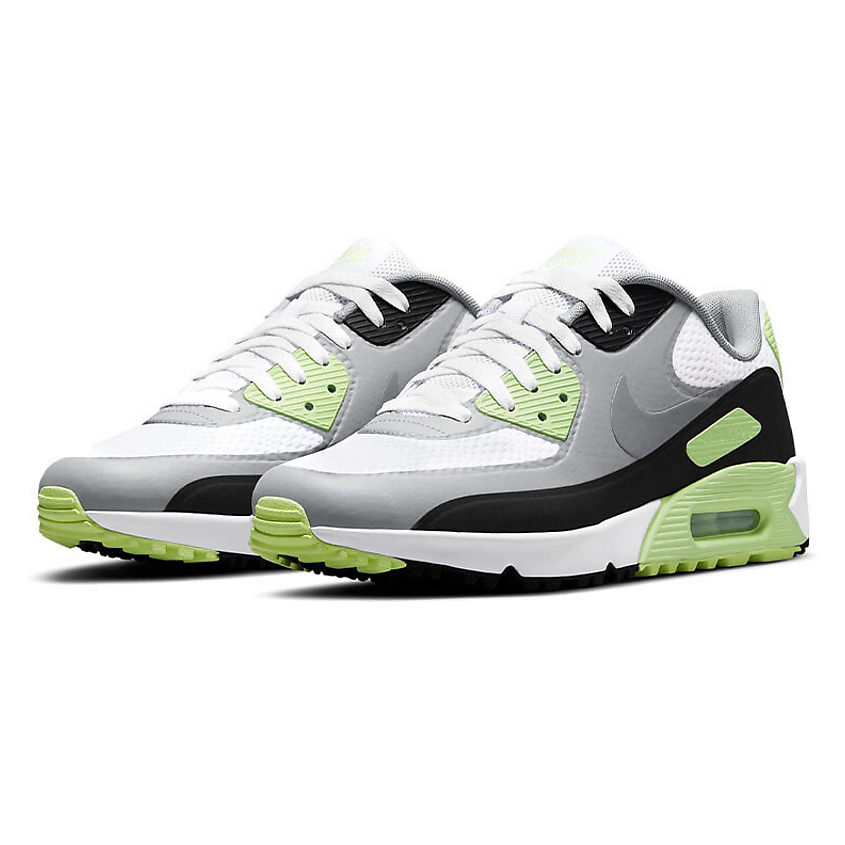 NIKE Кроссовки Air Max 90 Golf White Particle Grey Barely Volt – фото 3