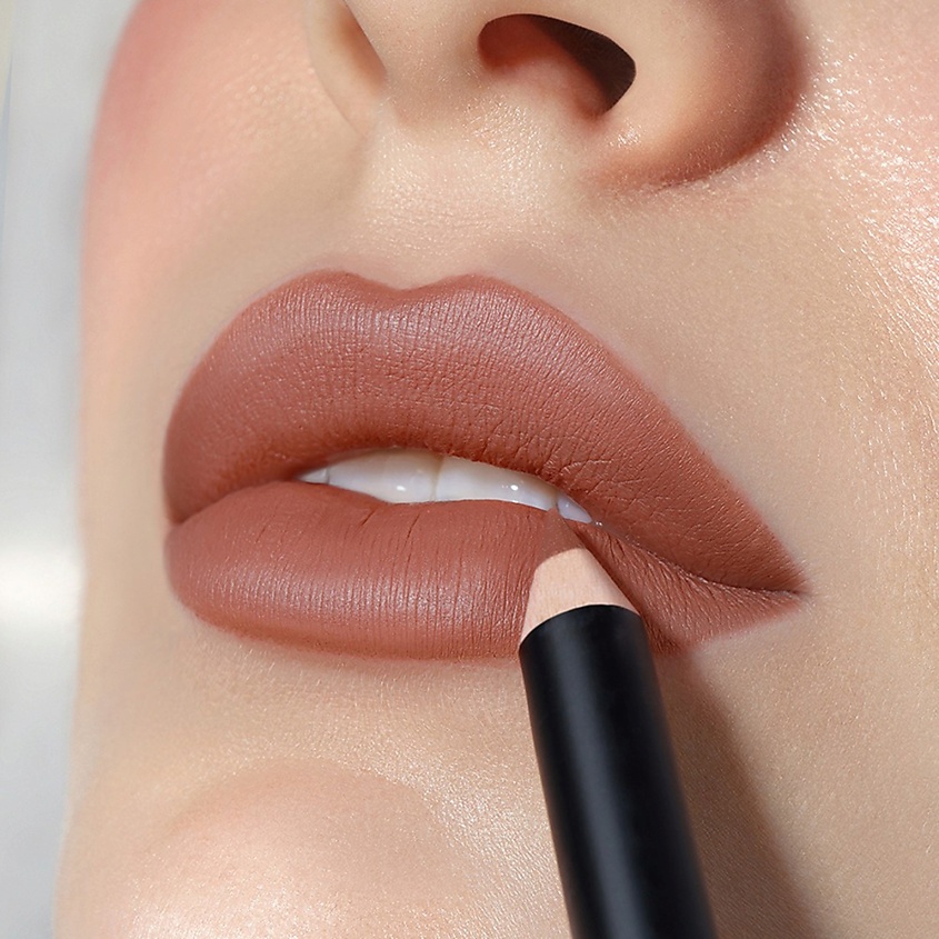 LUXVISAGE Карандаш для губ SOFT MATTE, тон 610 Toffy – фото 4