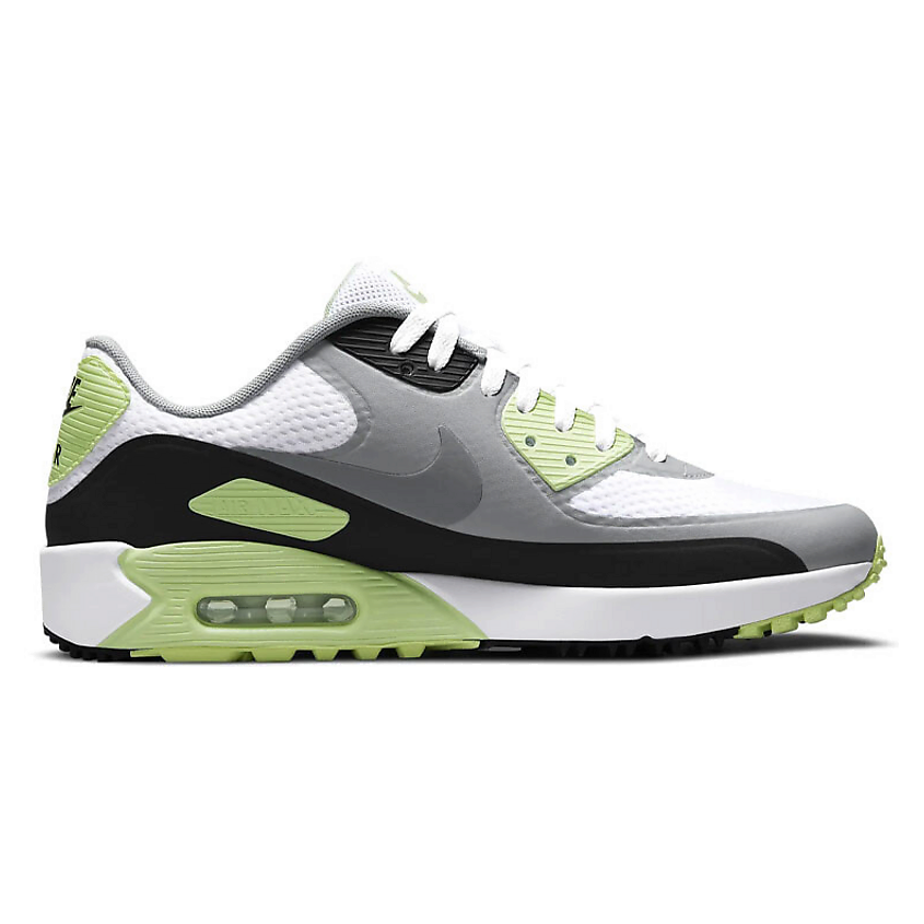 NIKE Кроссовки Air Max 90 Golf White Particle Grey Barely Volt – фото 2