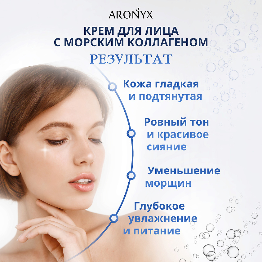 ARONYX Крем для лица с морским коллагеном Тройной эффект – фото 4