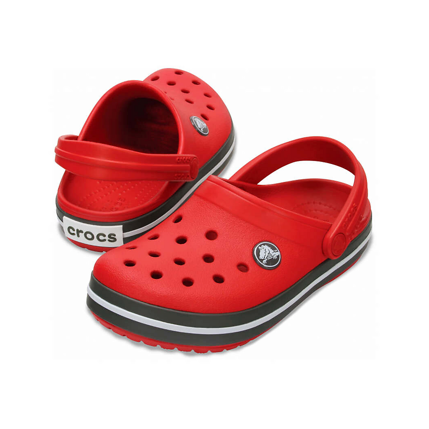 CROCS Детские кроксы Crocband Kids Clog T Pepper Graphite – фото 4