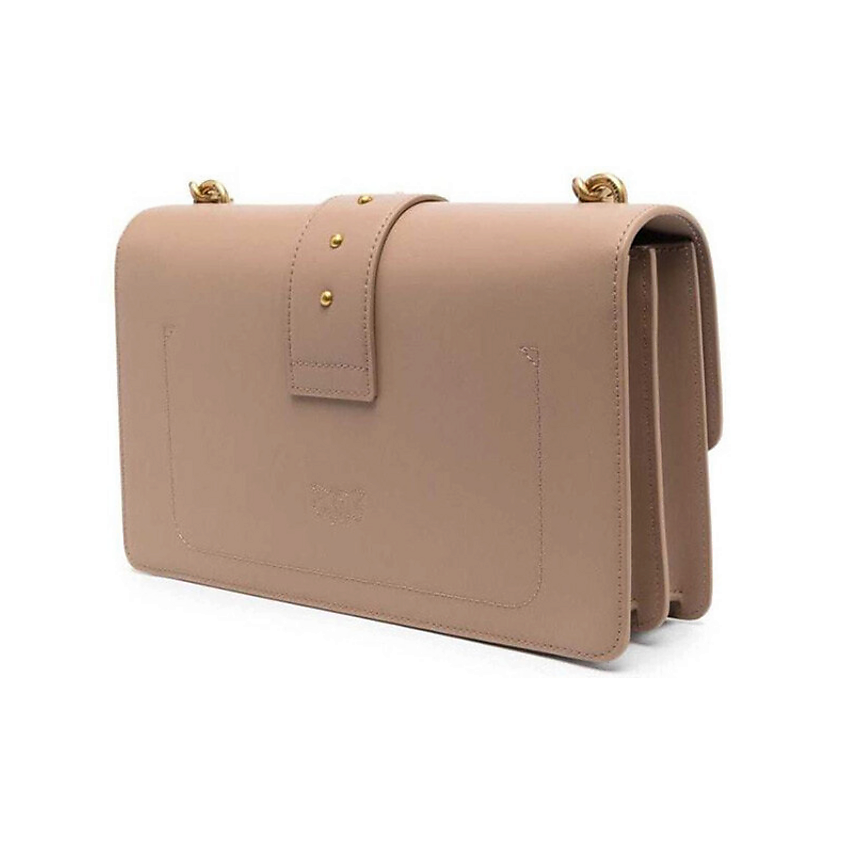 PINKO Сумка Calfskin Crossbody Bag, Shoulder Bag Women's Brown – фото 4