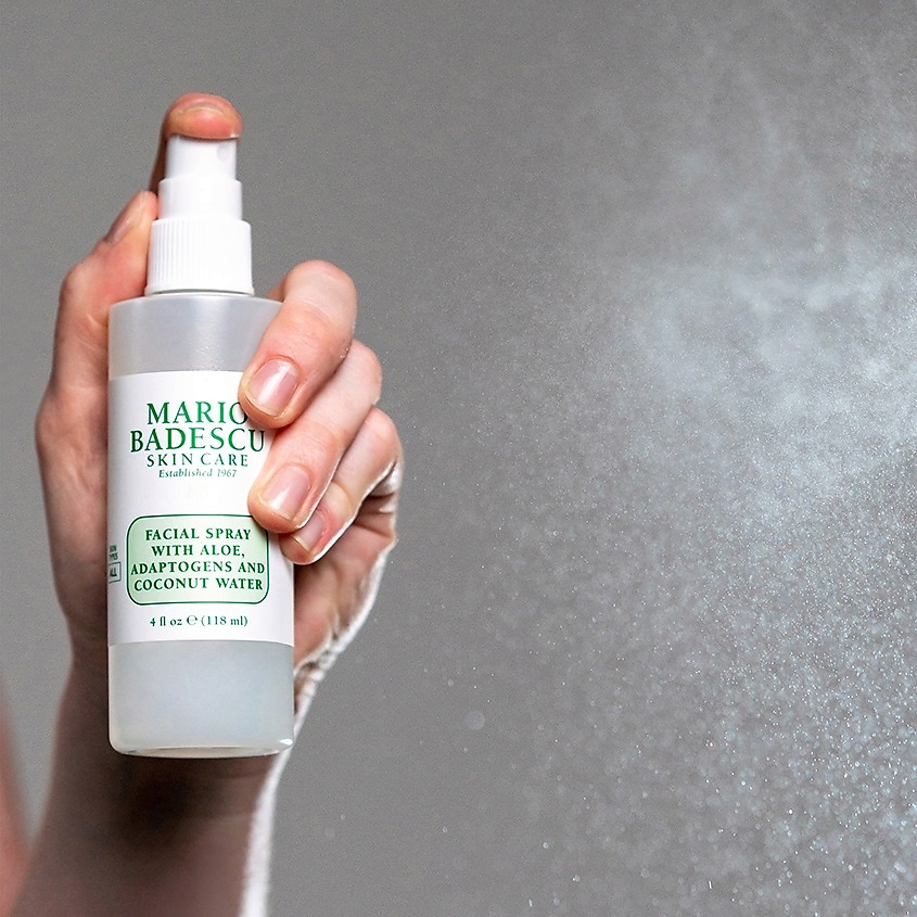 MARIO BADESCU Спрей для лица с экстрактом алоэ и кокосовой водой Facial Spray With Aloe Adaptogens And Coconut Water – фото 3