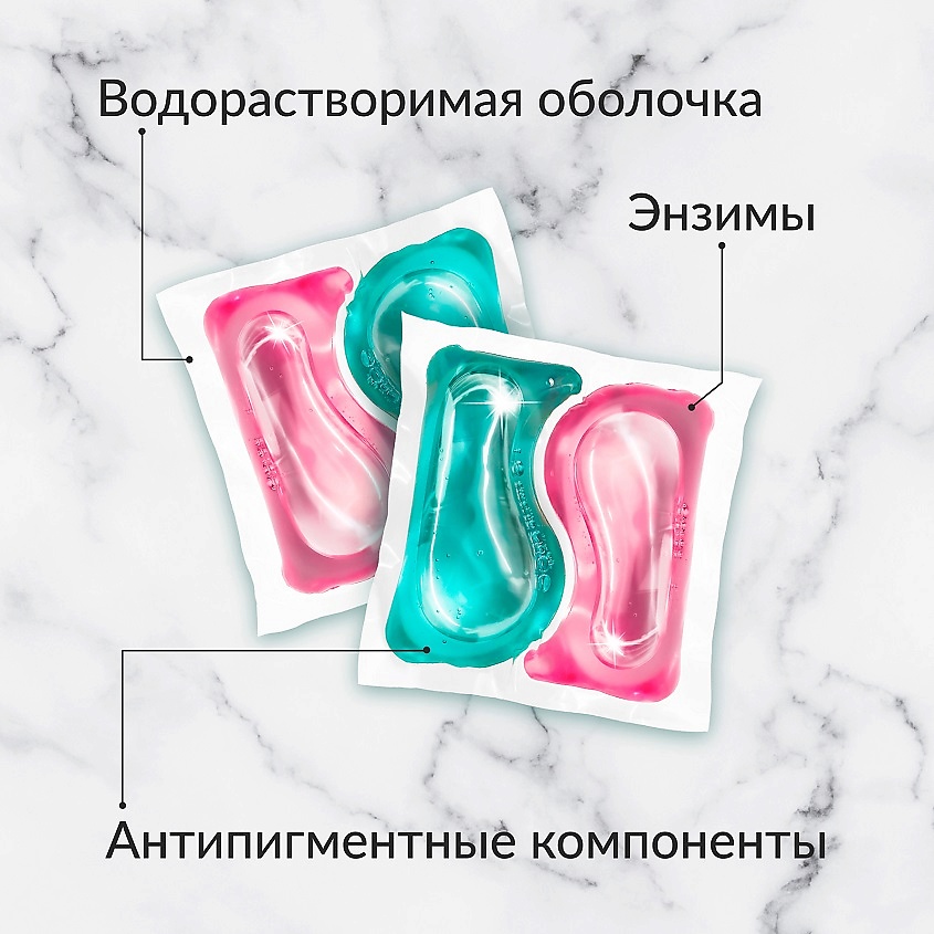 JUNDO Премиум Капсулы для стирки, универсальные, концентрат 3 в 1 с кондиционером – фото 5