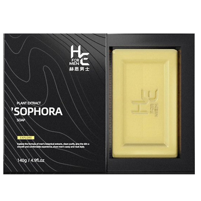 HE FOR MEN Мыло мужское SOPHORA plant extract древесный аромат – фото 1