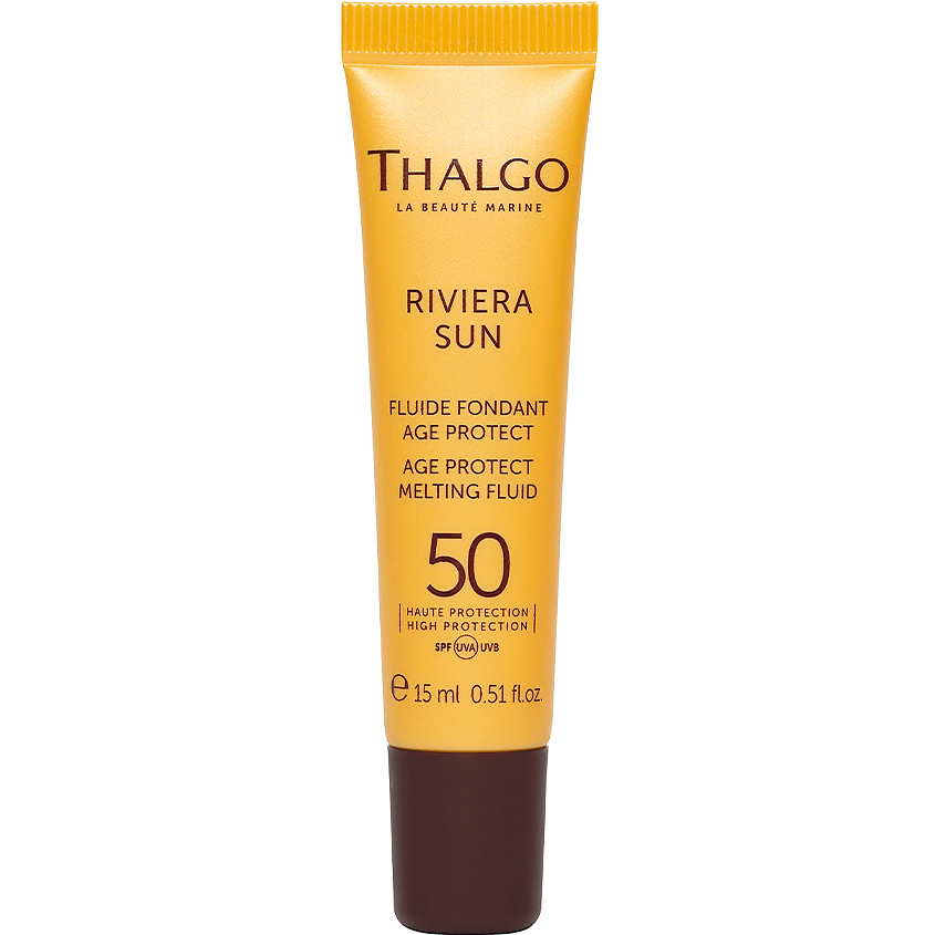 THALGO Солнцезащитный антивозрастной флюид для лица с тающей текстурой SPF 50 Riviera Sun Age Protect Melting Fluid – фото 2
