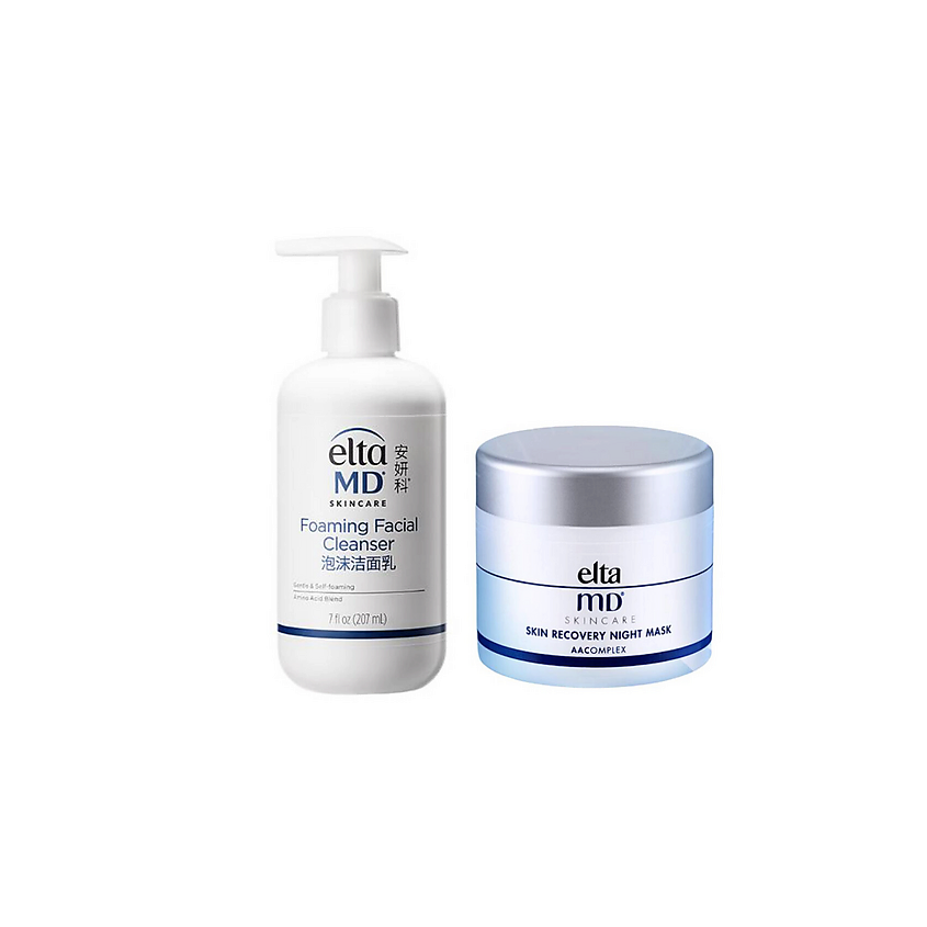 ELTA MD Набор: Гель для умывания Foaming Facial Cleanser + Маска Skin Recovery – фото 1