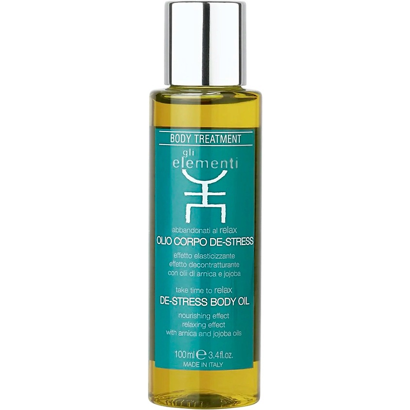GLI ELEMENTI Масло для тела питательное с маслами жожоба и арники De-Stress Body Oil – фото 1
