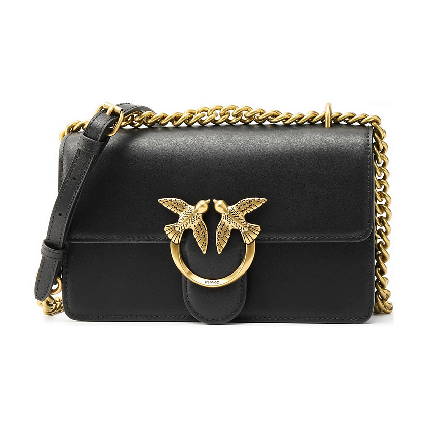 PINKO Сумка FRAIMED Leather Shoulder Bag, Crossbody Bag – фото 1