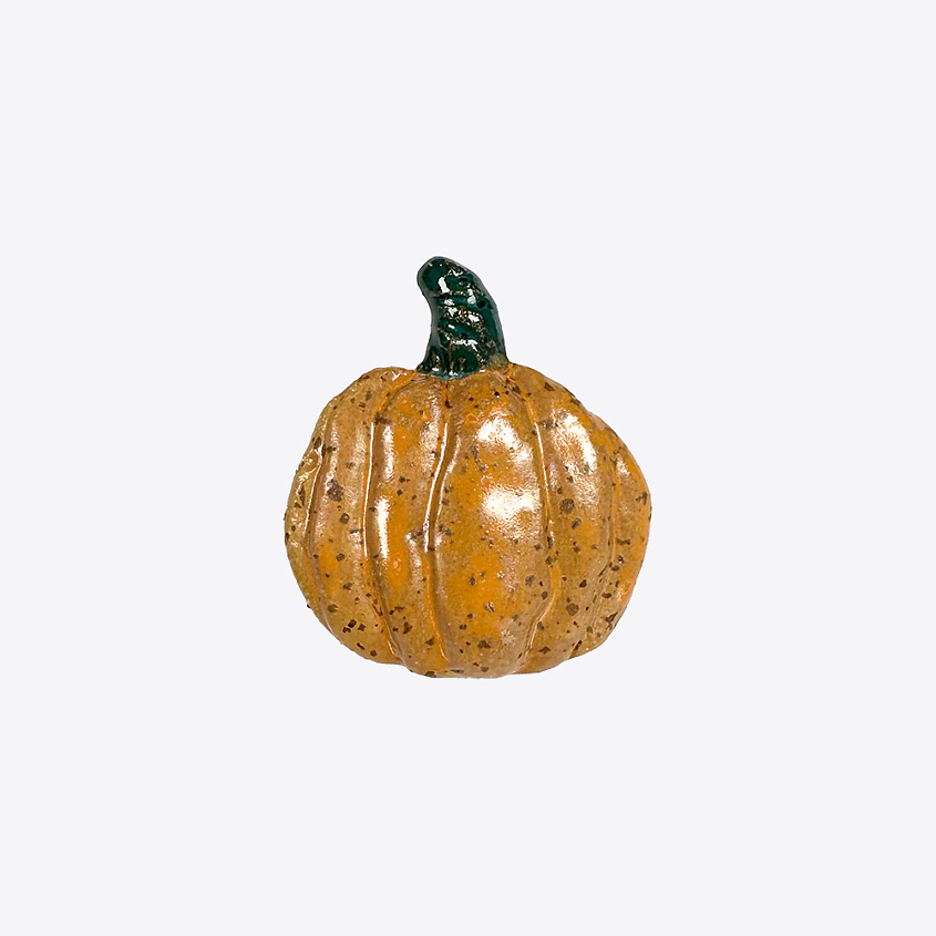 LA PALME ARTISAN CERAMICA Брошь-значок из керамики Тыква Оранж Г – фото 1