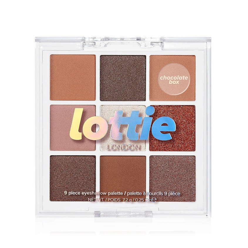 LOTTIE LONDON Палетка теней для век Chocolate Box – фото 1