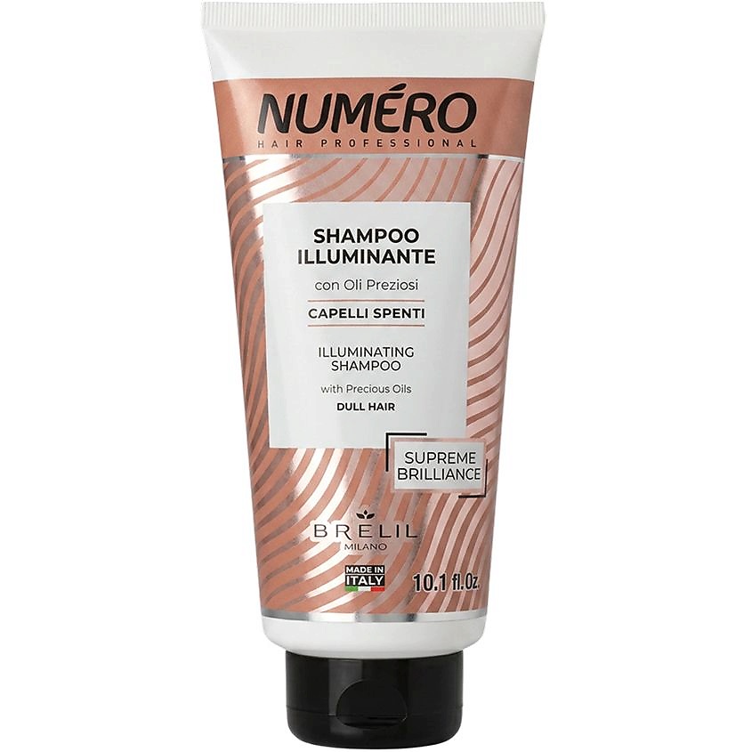 BRELIL PROFESSIONAL Шампунь для придания бриллиантового блеска с ценными сортами масел Numero – фото 1