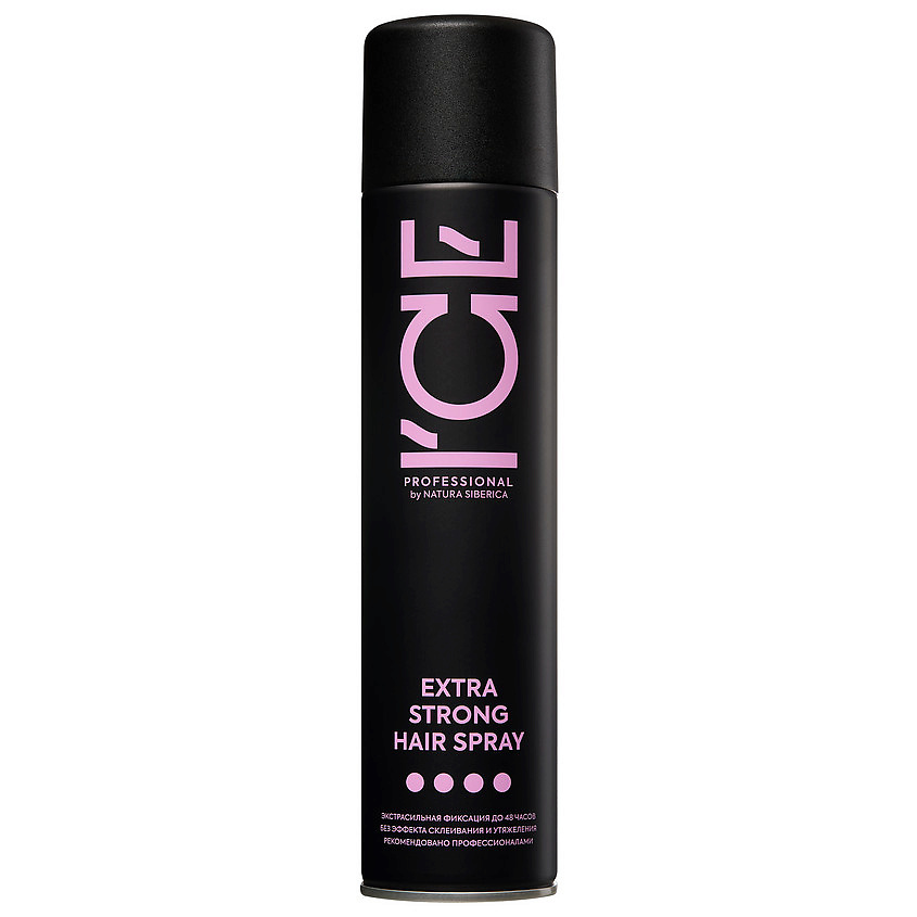 ICE by NATURA SIBERICA Лак для волос экстрасильной фиксации Extra Strong Hair Spray – фото 1