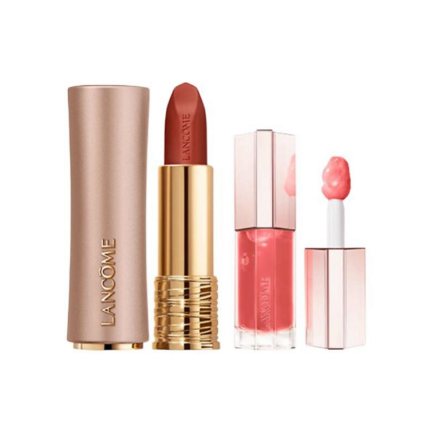 LANCOME Набор: L'Absolu Rouge Intimatte + Lip Idole JuicyTreat Oil-in-Gloss – фото 1