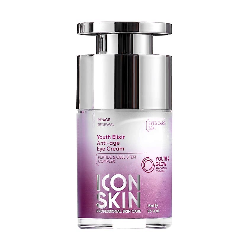 ICON SKIN Омолаживающий крем для глаз с пептидами и стволовыми клетками Youth Elixir Anti-Age Eye Cream – фото 1