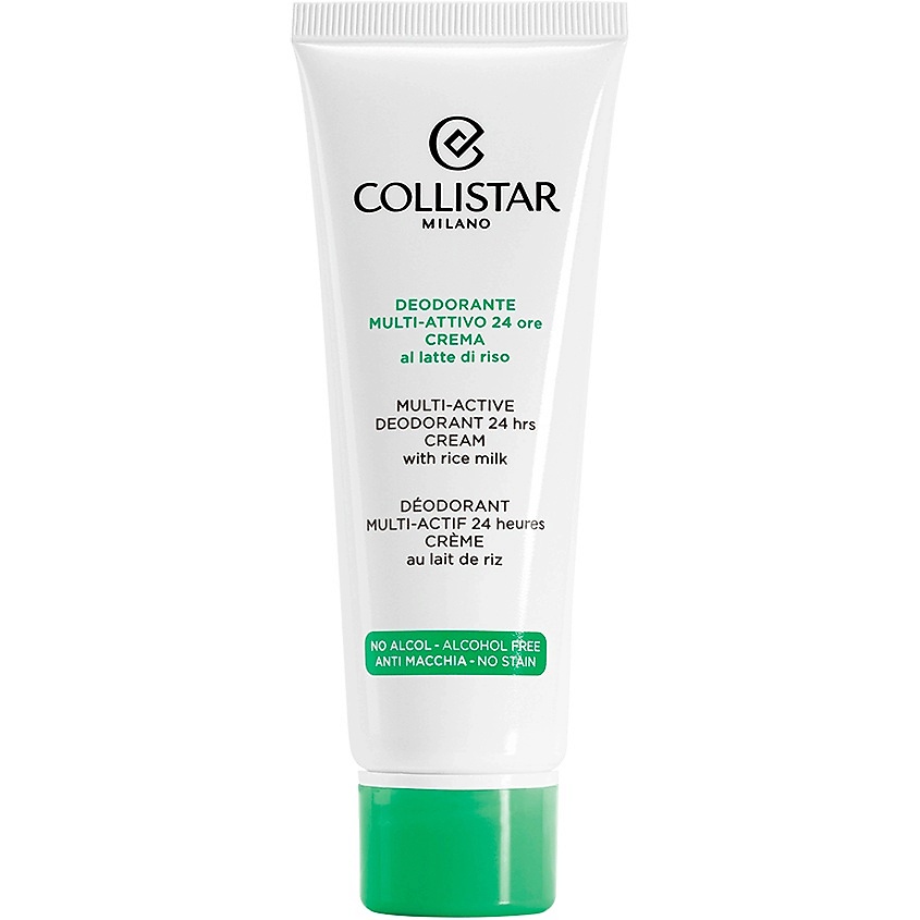 COLLISTAR Кремовый дезодорант с рисовым молочком 24H Multi-Active Deodorant Cream – фото 1