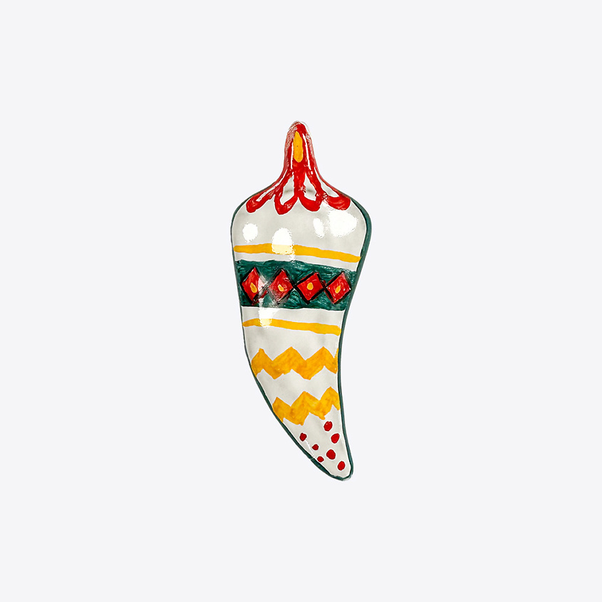 LA PALME ARTISAN CERAMICA Брошь авторская Перец Мексика Вайт Б – фото 1