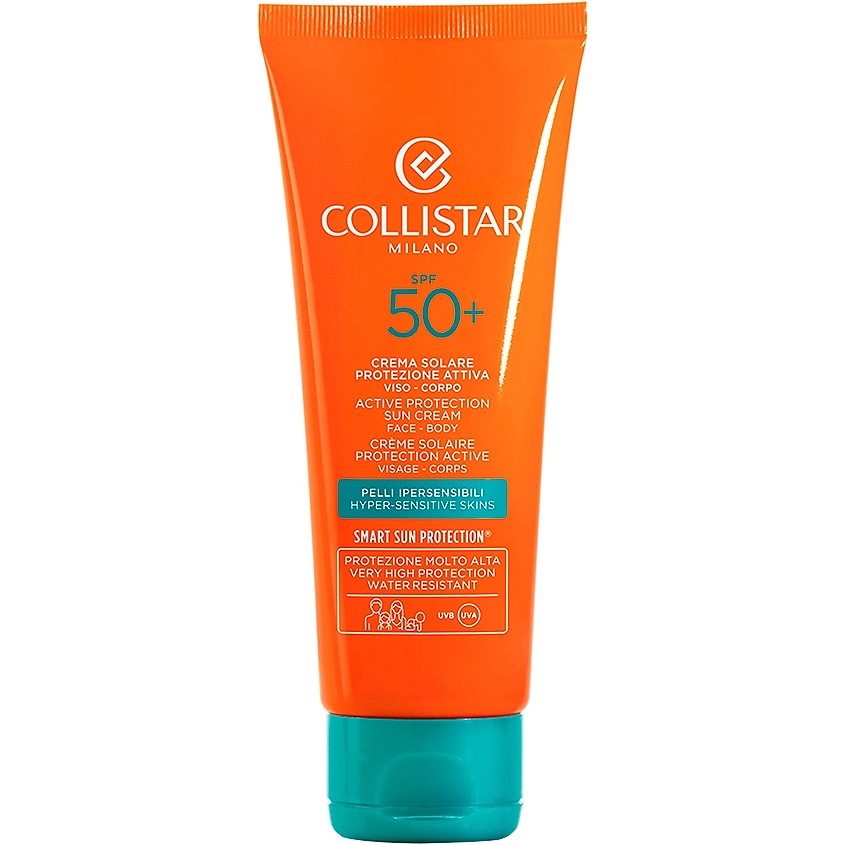 COLLISTAR Интенсивный солнцезащитный крем SPF 50+ для лица и тела Active Protection Sun Cream – фото 1