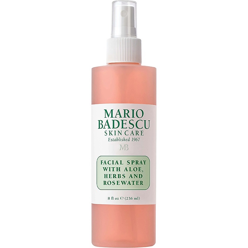 MARIO BADESCU Спрей для лица с экстрактом алоэ трав и розовой водой Facial Spray With Aloe Herbs And Rosewater, 236 мл – фото 1