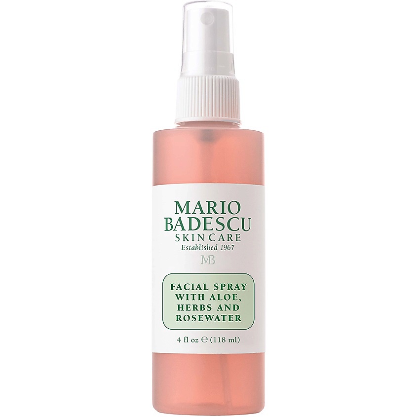 MARIO BADESCU Спрей для лица с экстрактом алоэ трав и розовой водой Facial Spray With Aloe Herbs And Rosewater, 118 мл – фото 1